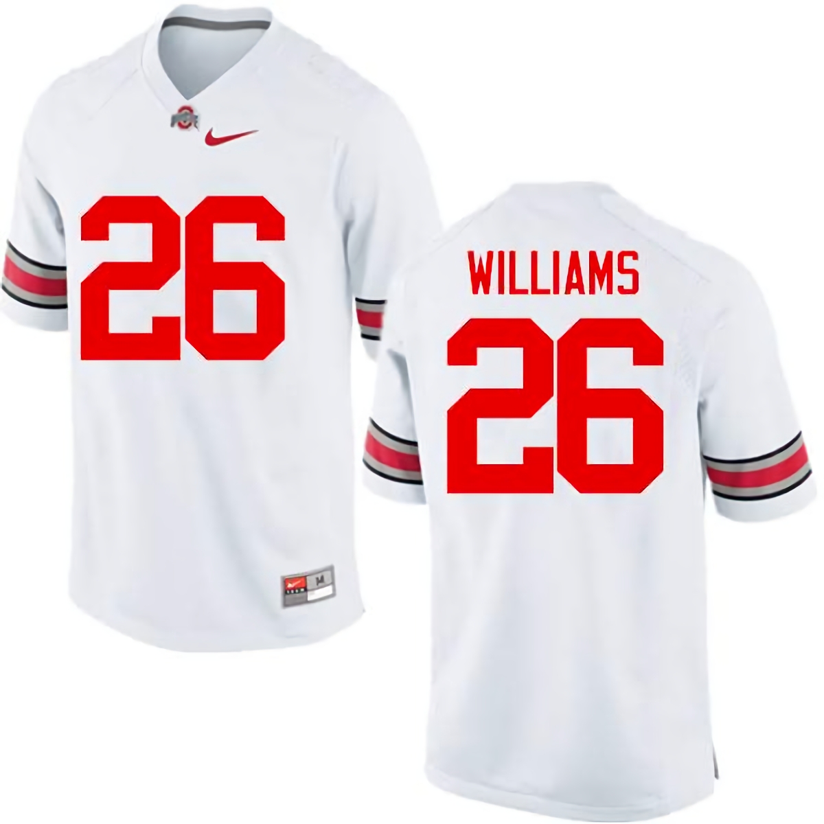 Antonio Williams Ohio State Buckeyes Men's NCAA #26 Nike White College Stitched Football Jersey EDR2856JU